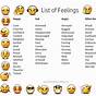 Feelings Chart With Pictures