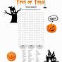 Free Printable Halloween Activities Sheets