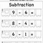 Easy Subtraction Worksheets With Pictures