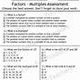 Factors And Multiples Grade 4 Worksheet