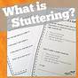 Free Stuttering Therapy Worksheets