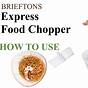 Brieftons Manual Food Chopper