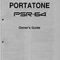 Yamaha Portatone Psr 31 Owner's Manual