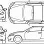 Lexus Is300 Car Diagram Top View