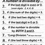 Divisibility Rules Worksheet With Answers Pdf