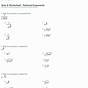 Exponents And Radicals Worksheets