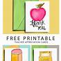 Printables For Teacher Appreciation