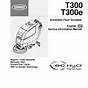 Tennant T300e Parts Manual