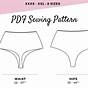 Printable Diy Thong Sewing Pattern