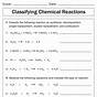 Introduction To Chemical Reactions Worksheet Answer Key