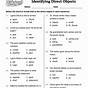 Direct Objects Worksheet