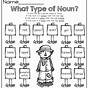First Grade Noun Worksheet