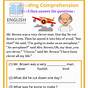 Free English Reading Comprehension Worksheets