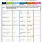 Homeschool Daily Schedule Chart