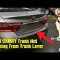 How To Unlock Toyota Camry Trunk Without Key