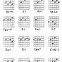 Guitar Chords Chart Acoustic