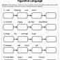 Figurative Language Matching Worksheets