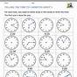Telling The Time Printable Worksheets