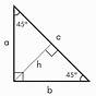 45-45-90 Triangle Worksheets
