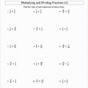 Dividing Fractions Worksheet 11 Grade