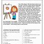 English Reading Comprehension Worksheet