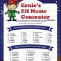 Your Elf Name Chart