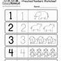 Free Number Worksheets For Kindergarten