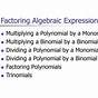 Factoring Algebraic Expressions Brainly