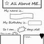 Infant All About Me Sheet