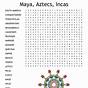 Aztec Inca & Maya Worksheet