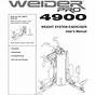 Weider Pro 4850 Exercise Manual