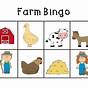 Farm Bingo Printable