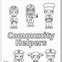 Printable Community Helpers Coloring Pages