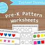 Pre K Patterns Worksheet