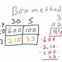 Multiplication Box Method Worksheet