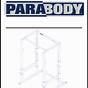 Parabody 843 Home Gym User Manual
