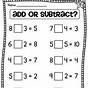 Math Equations For 1st Graders