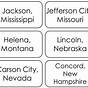 50 States And Capitals Flashcards Printable