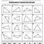 Interior Angles Of Triangles Worksheet