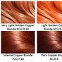 Dark Copper Hair Color Chart