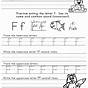 F Worksheets For Kindergarten