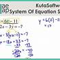 System Of Equations By Substitution Worksheet