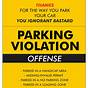 Printable Fake Parking Tickets