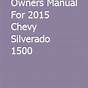 Silverado 2500hd 2018 Owners Manual