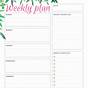 Pdf Weekly Planner Printable