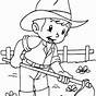 Farmer Coloring Sheets For Kids