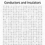 Conductor And Insulator Worksheet