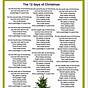 Twelve Days Of Christmas Lyrics Printable