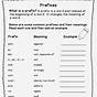 Free Prefix And Suffix Worksheets 3rd Grade