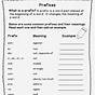 Free Prefix And Suffix Worksheets